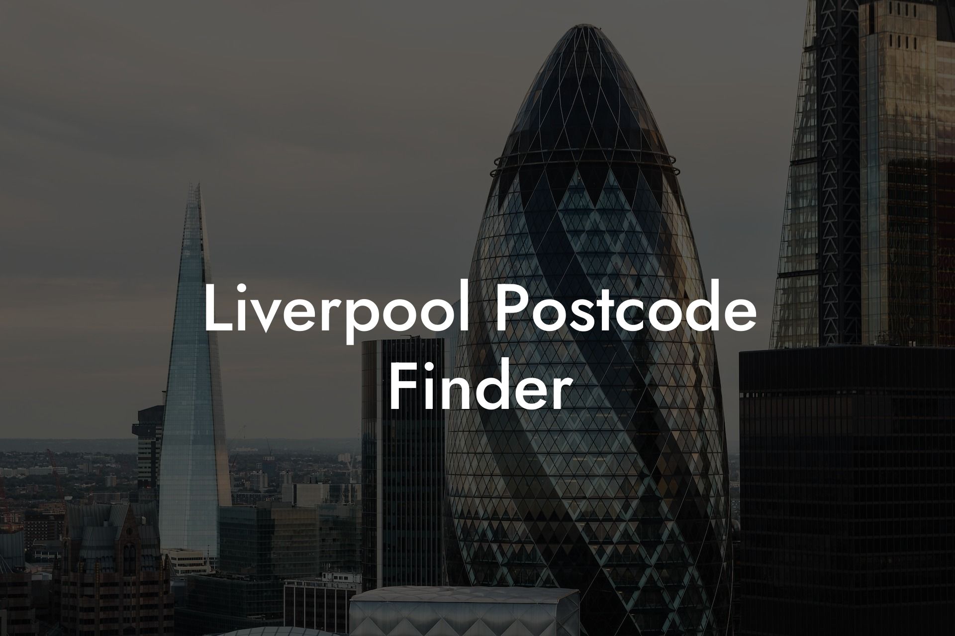 Liverpool Postcode Finder