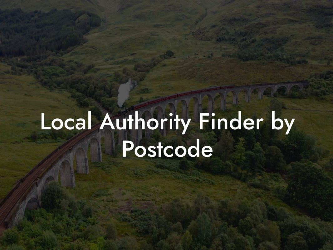 Local Authority Finder by Postcode