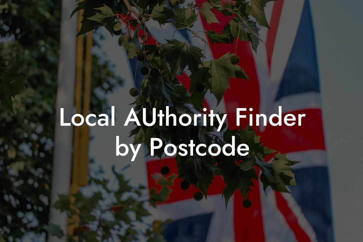 Local AUthority Finder by Postcode