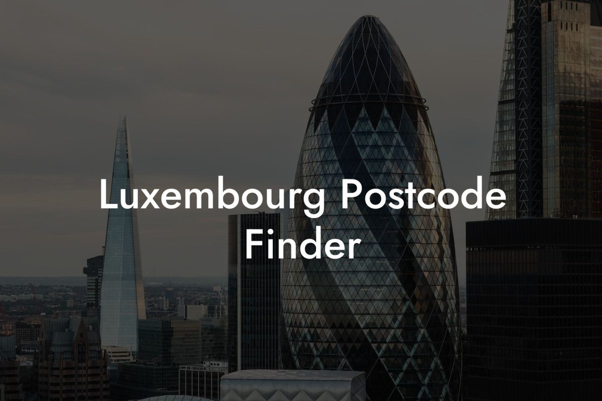 Luxembourg Postcode Finder