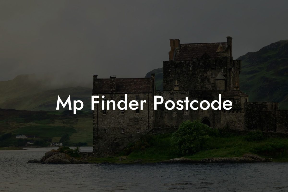 Mp Finder Postcode