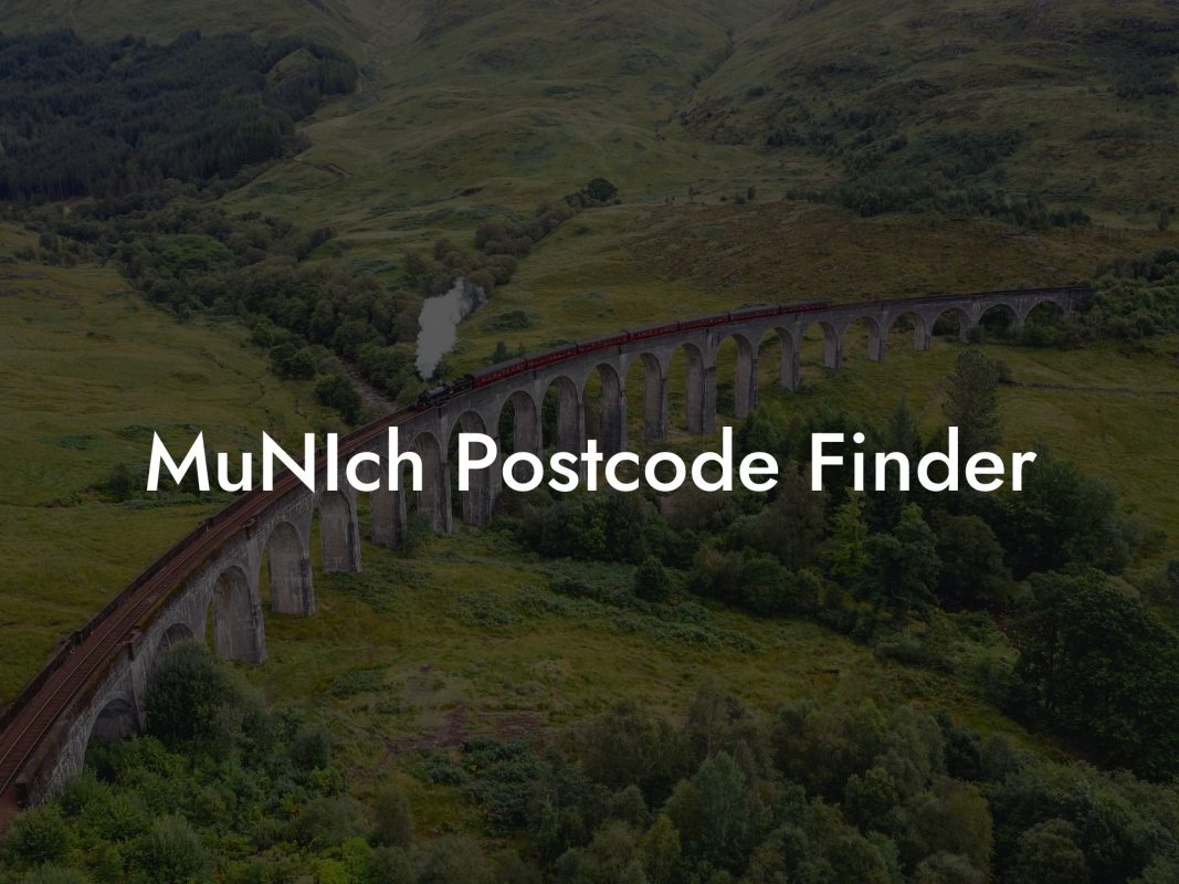 MuNIch Postcode Finder