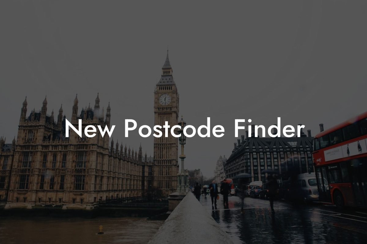 New Postcode Finder