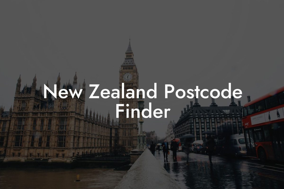 New Zealand Postcode Finder