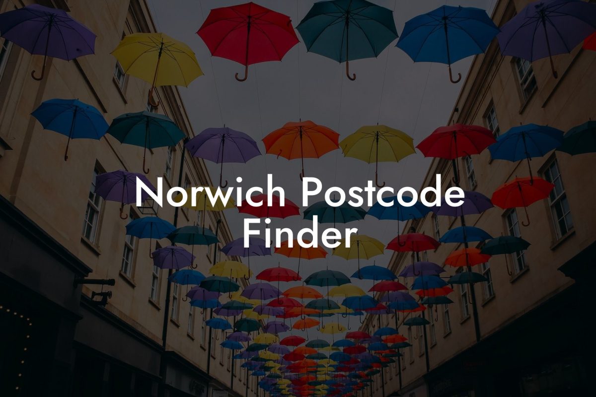 Norwich Postcode Finder