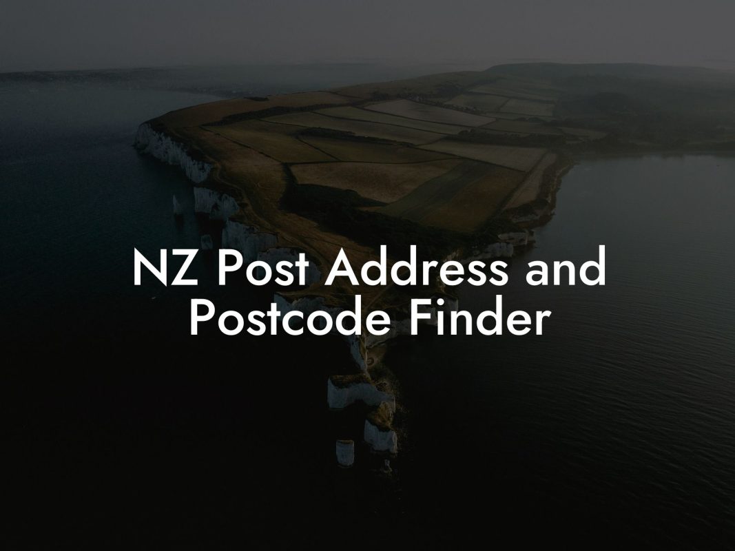 NZ Post Address and Postcode Finder