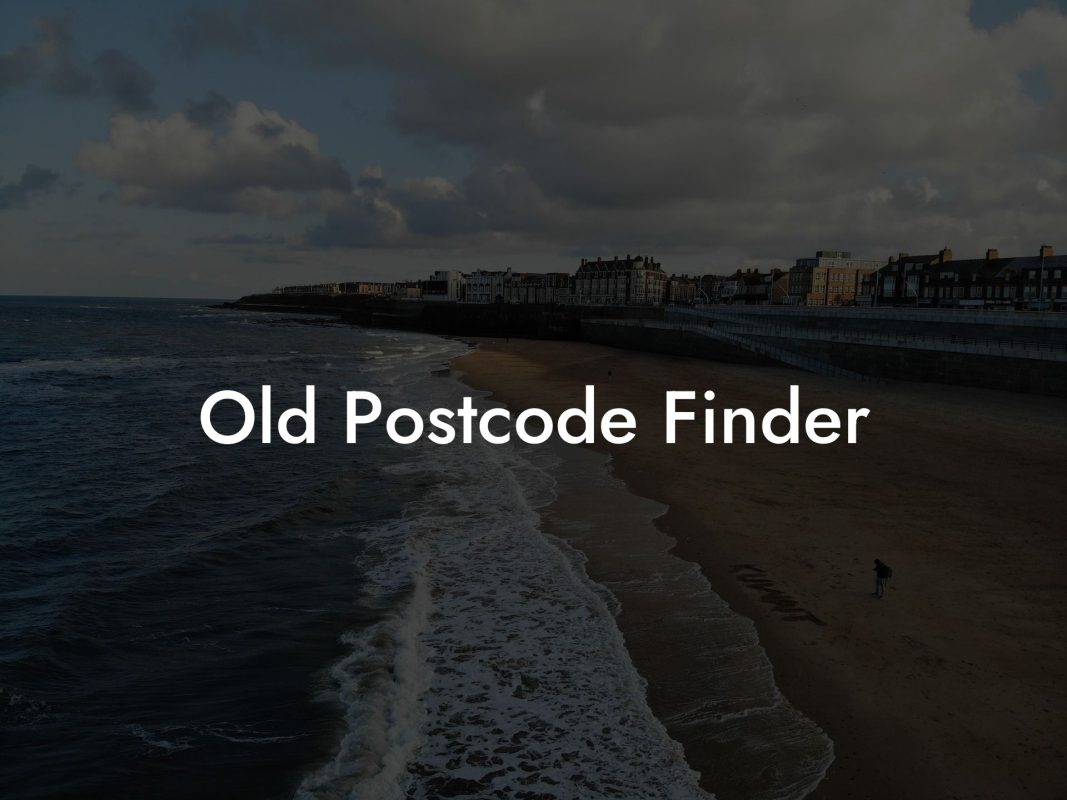 Old Postcode Finder