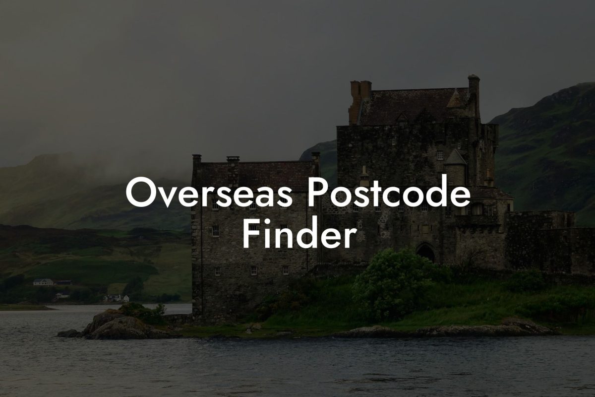 Overseas Postcode Finder