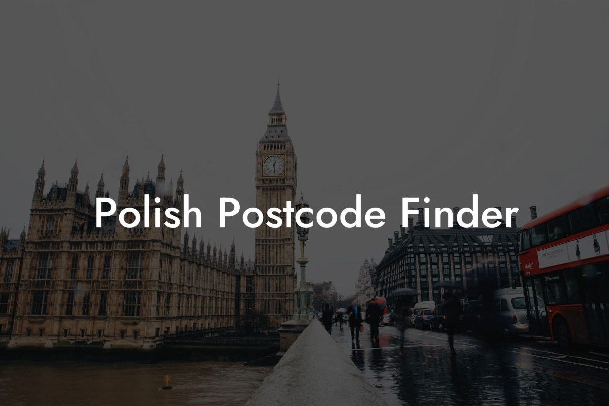 Polish Postcode Finder