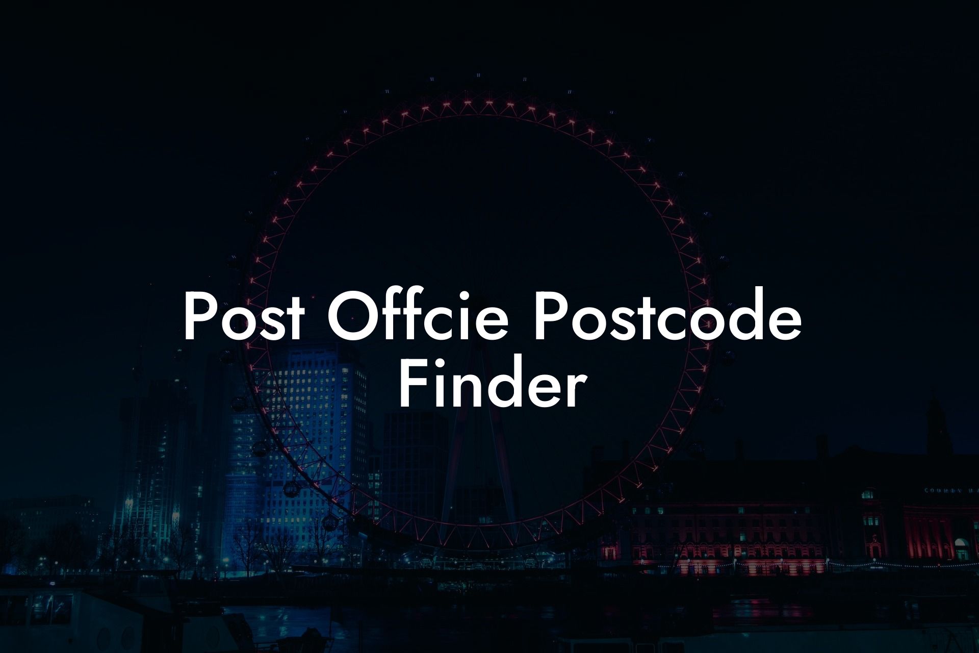 Post Offcie Postcode Finder