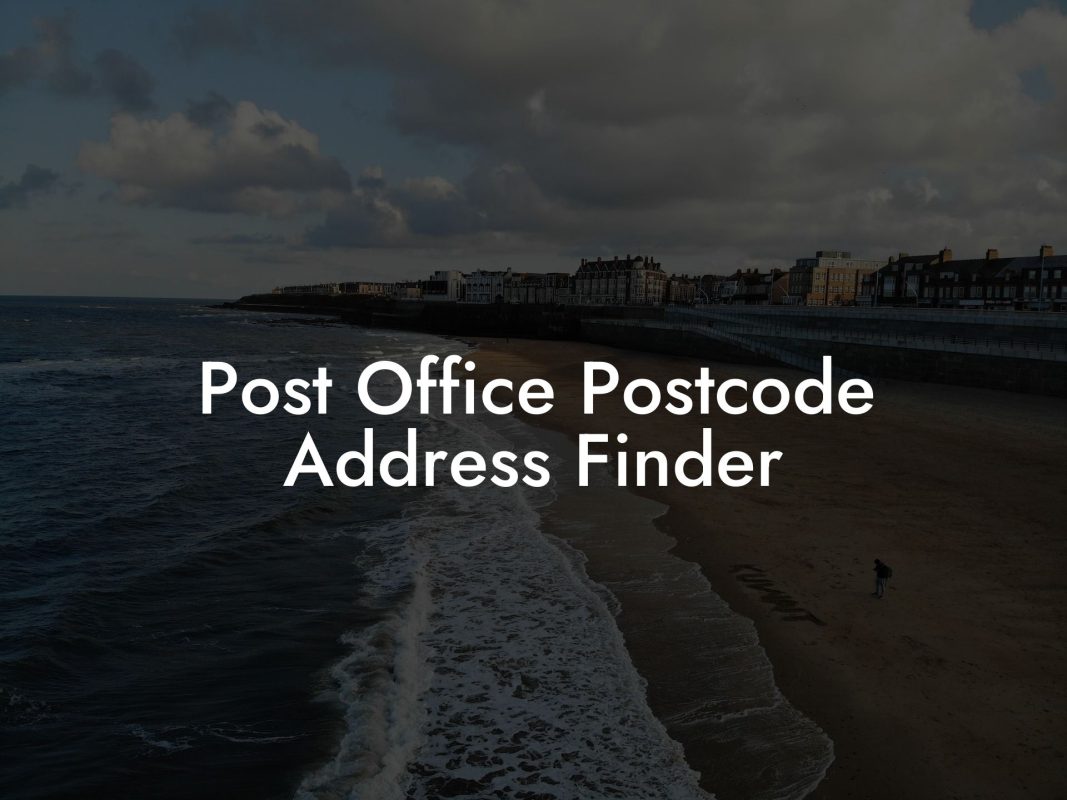 Post Office Postcode Address Finder