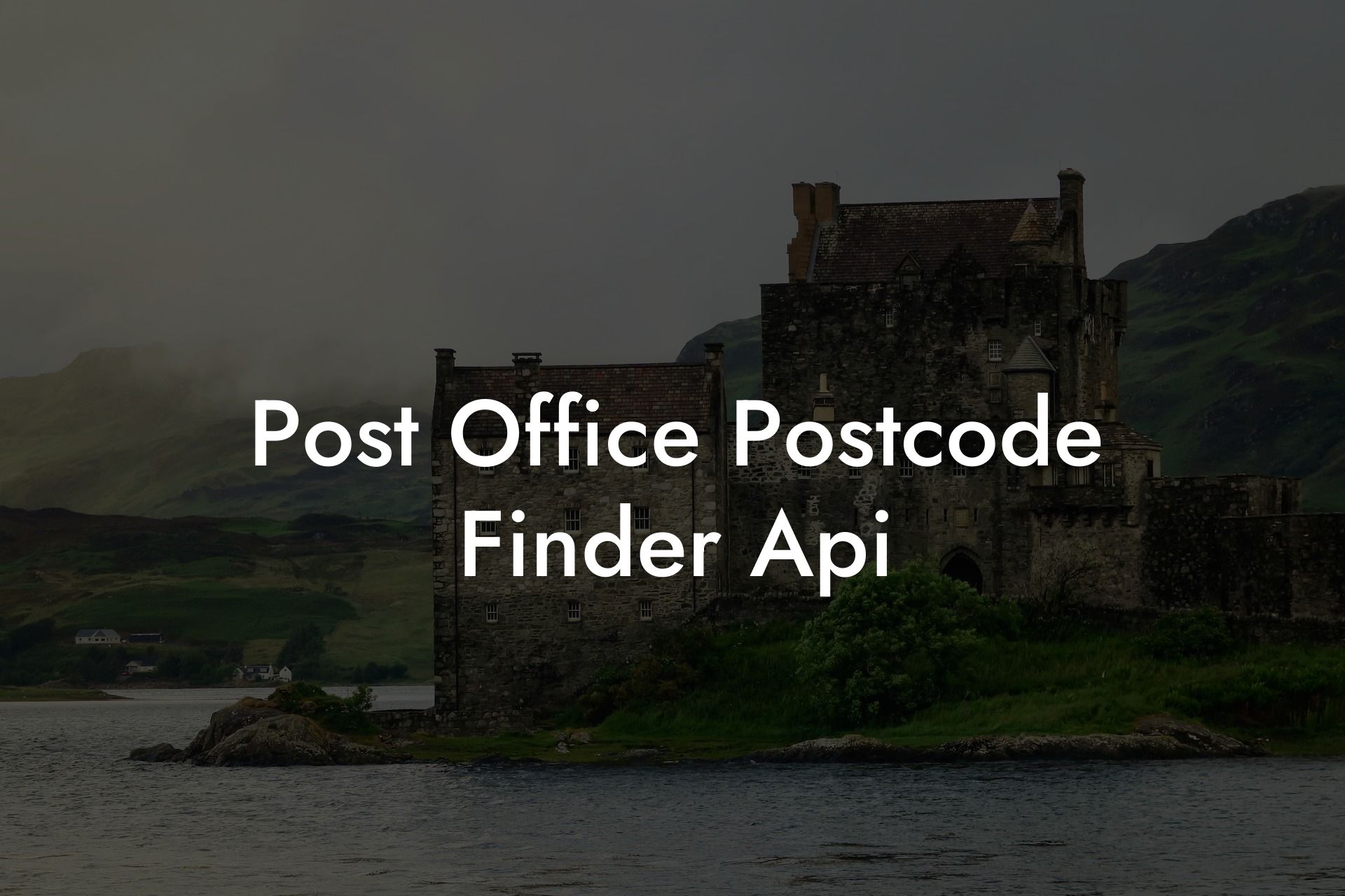 Post Office Postcode Finder Api