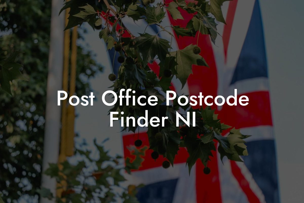 Post Office Postcode Finder NI