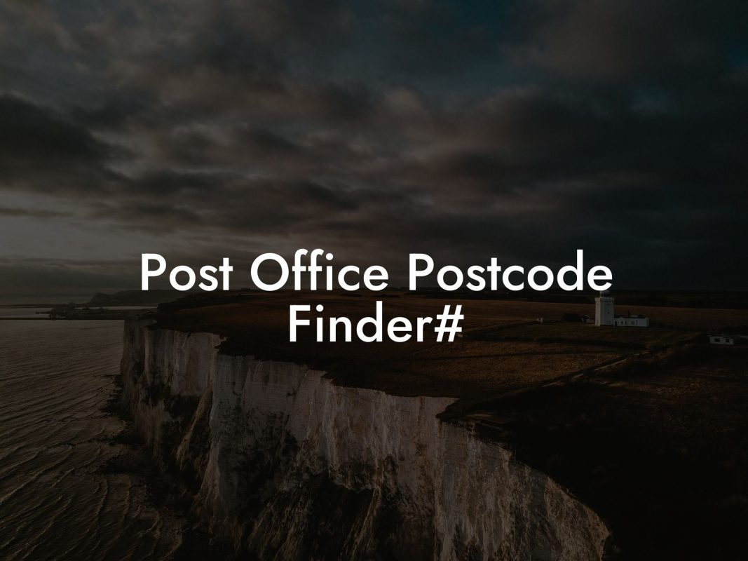 Post Office, Postcode Finder