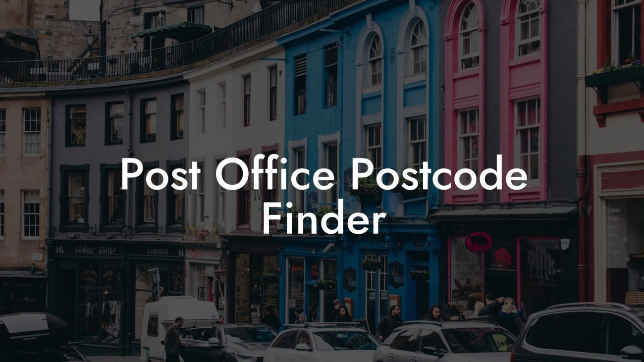 Post Office Postcode Finder