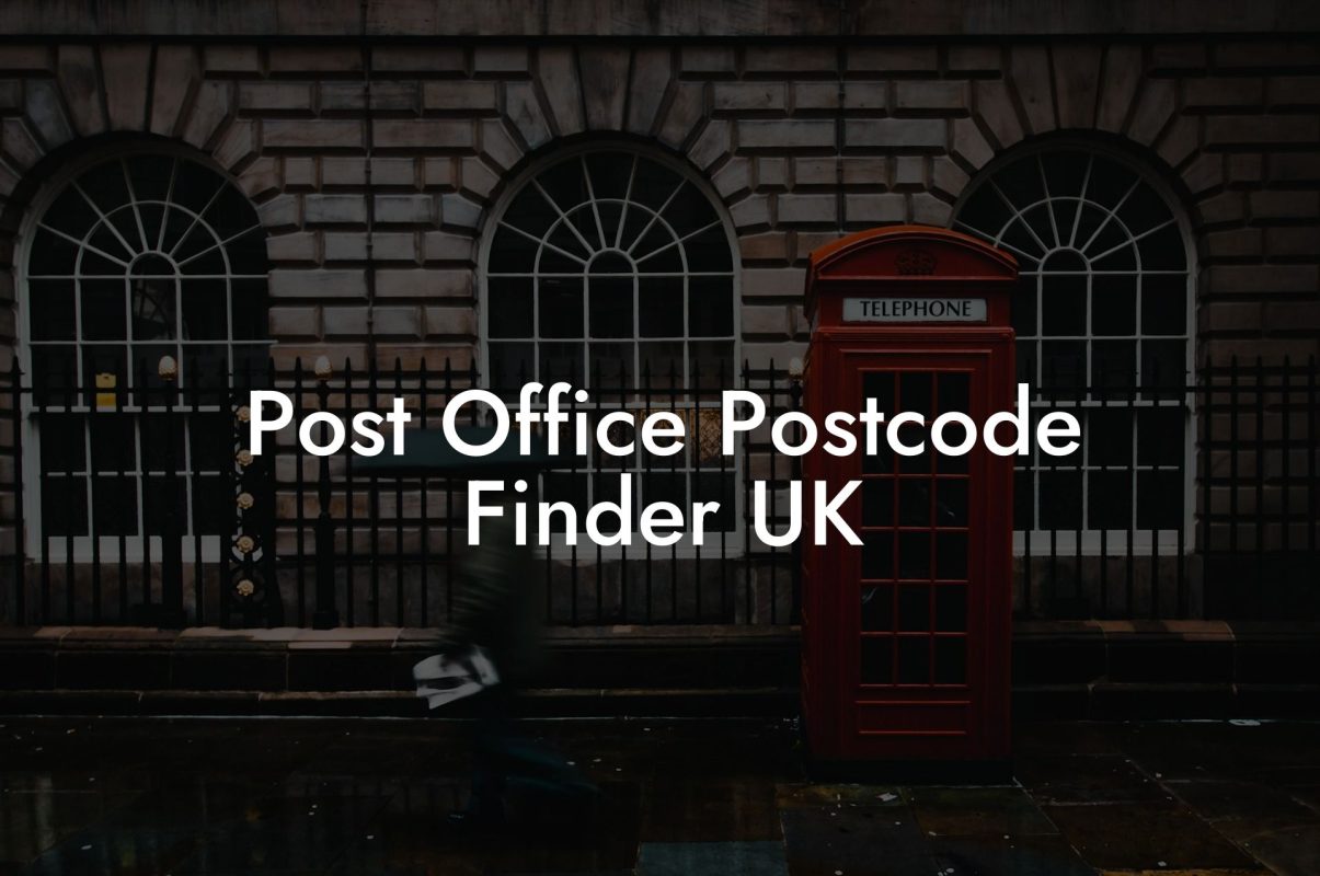 Post Office Postcode Finder UK