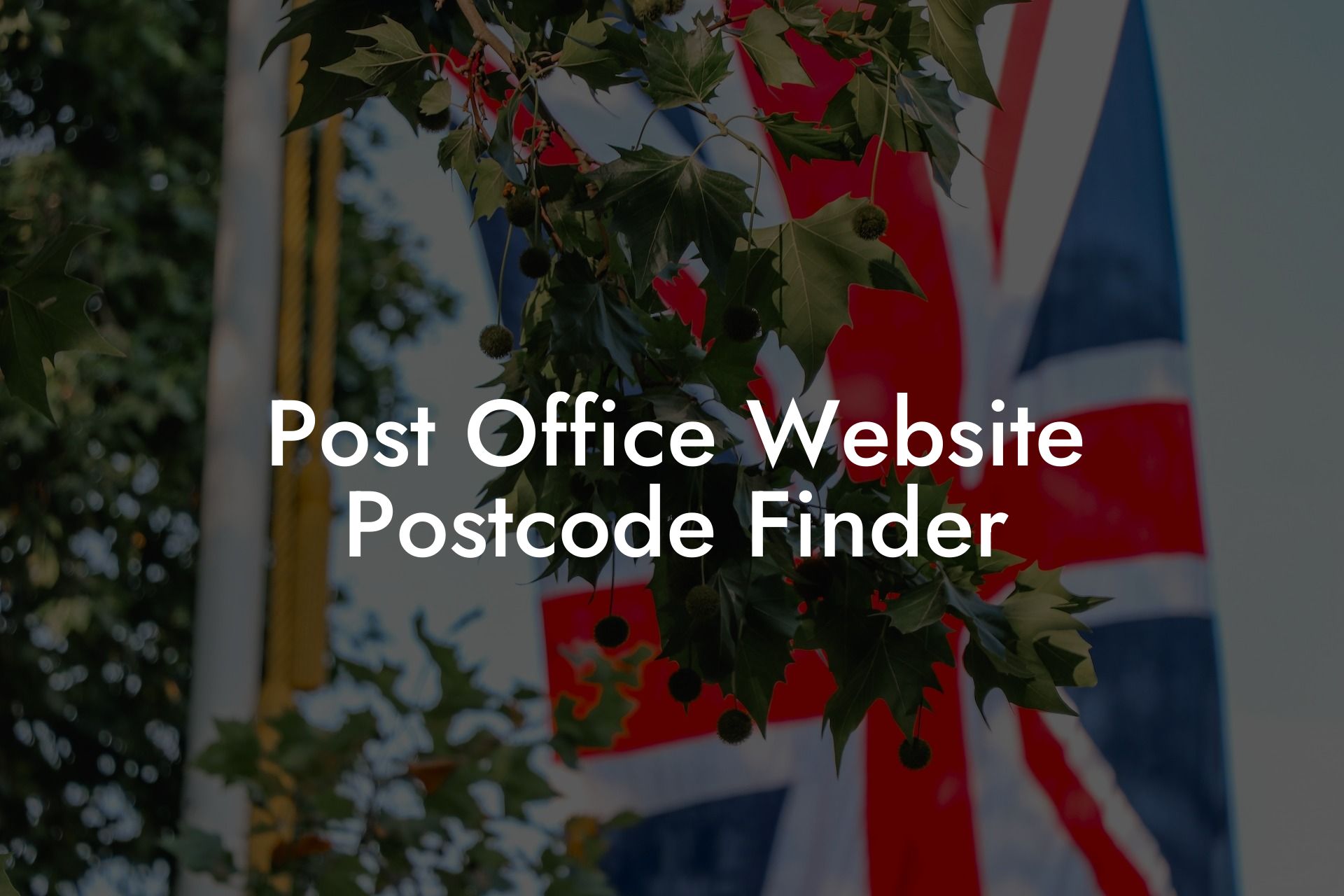 Post Office Website Postcode Finder