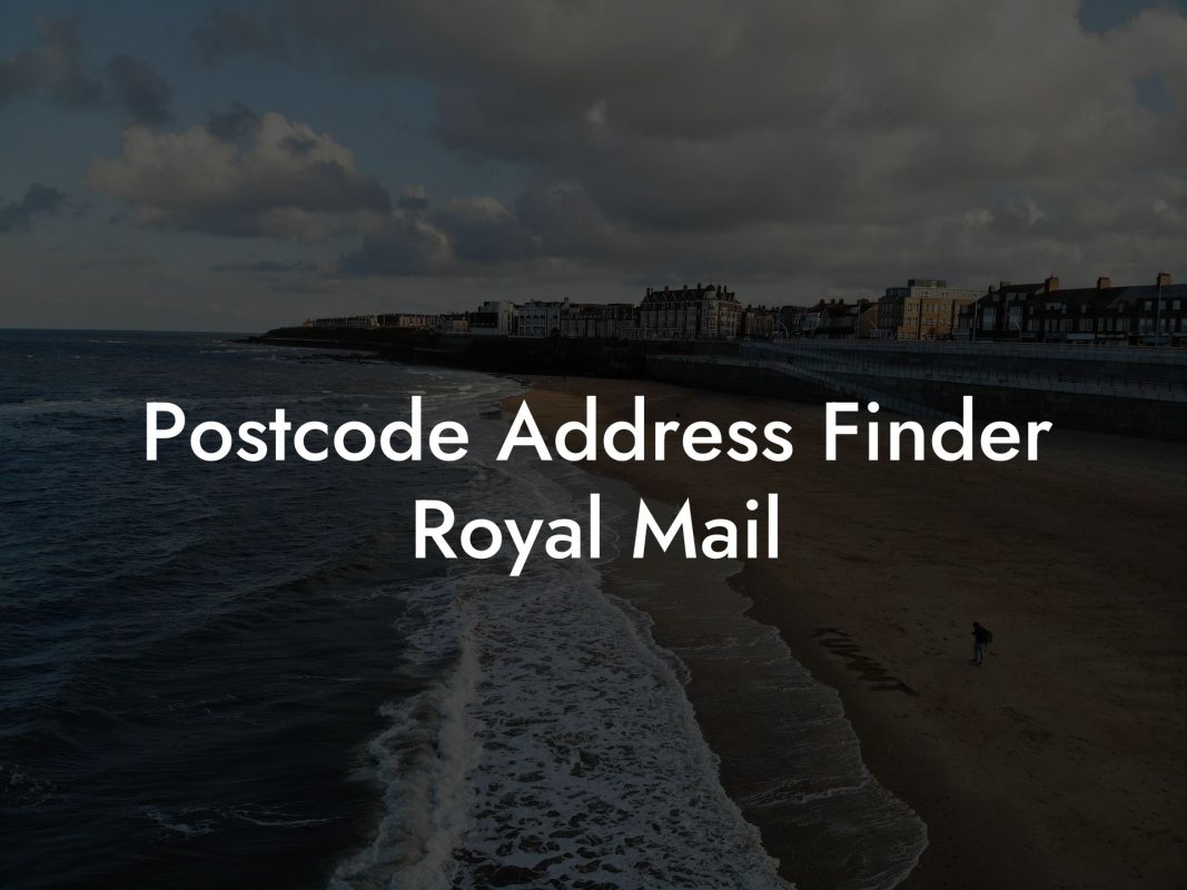 Postcode Address Finder Royal Mail