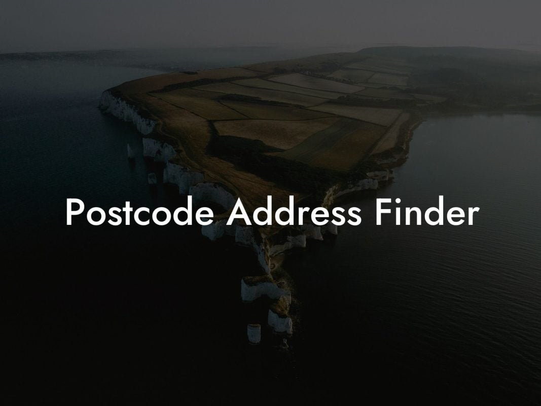 Postcode Address Finder