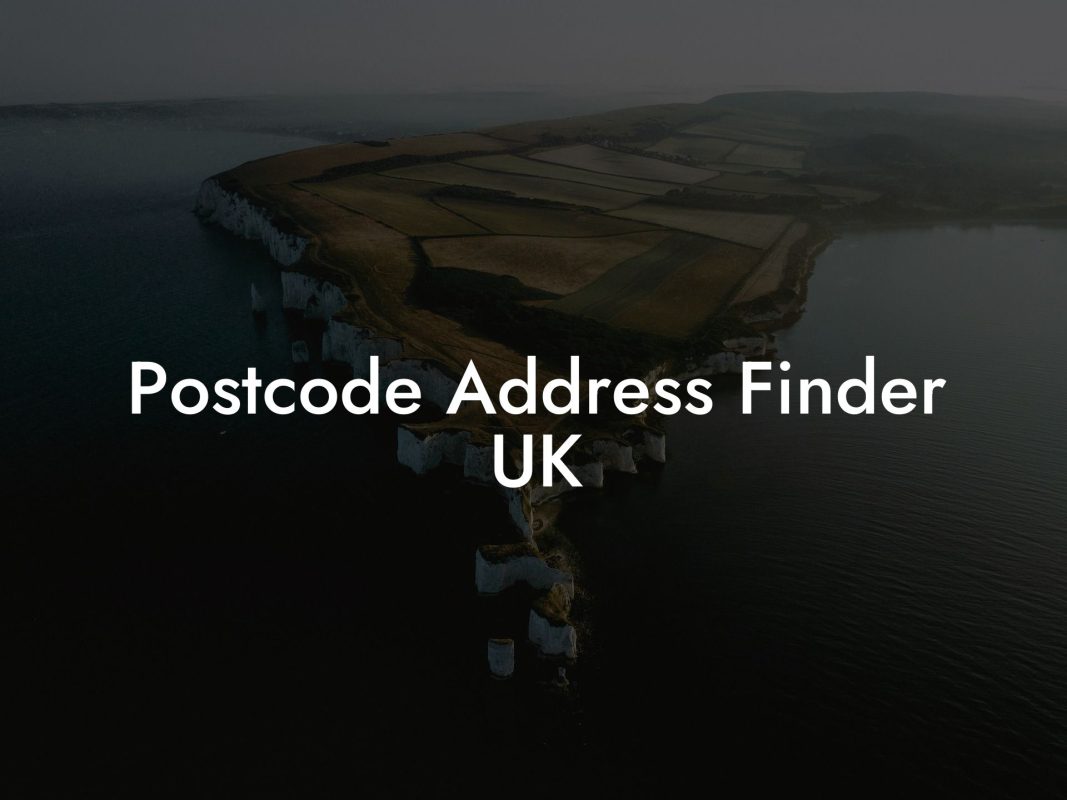 Postcode Address Finder UK