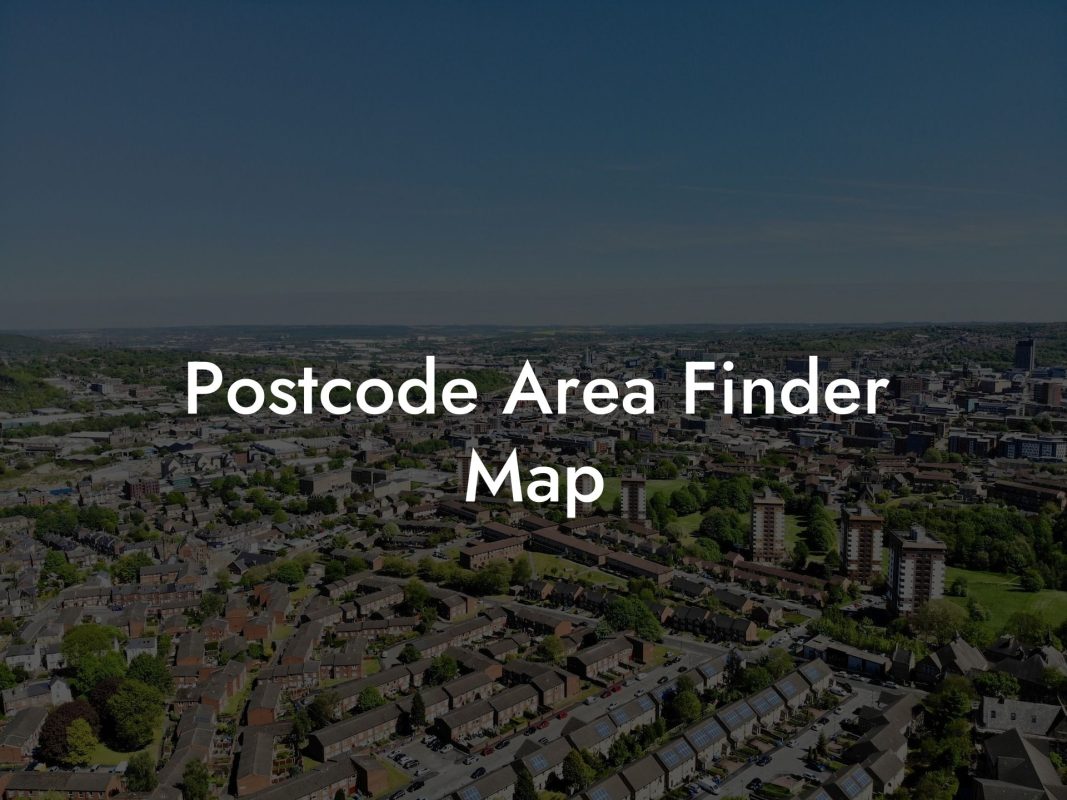 Postcode Area Finder Map