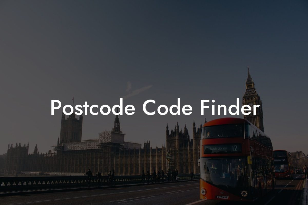 Postcode Code Finder