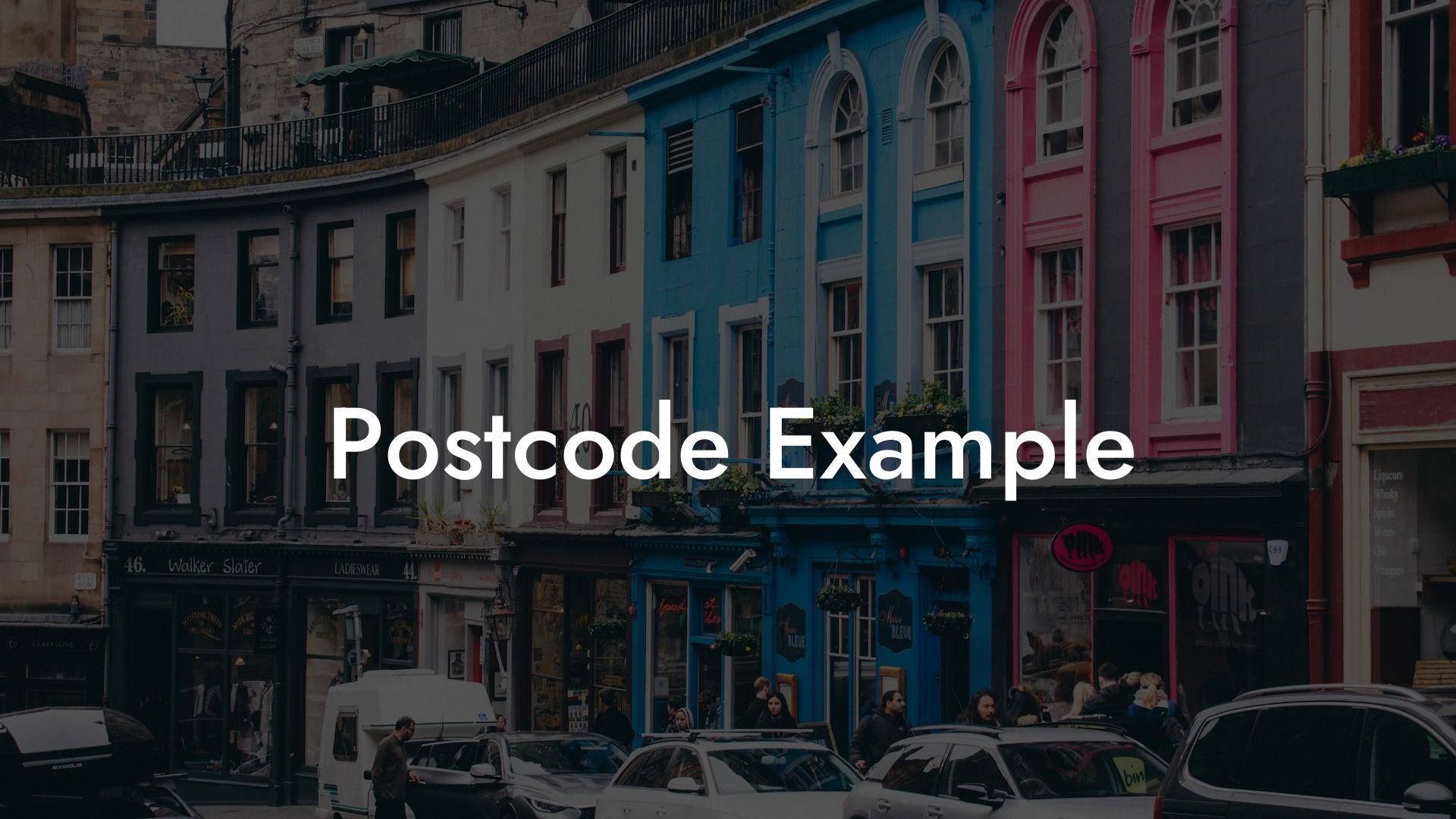 Postcode Example