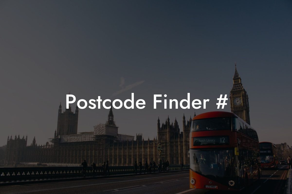 Postcode Finder #