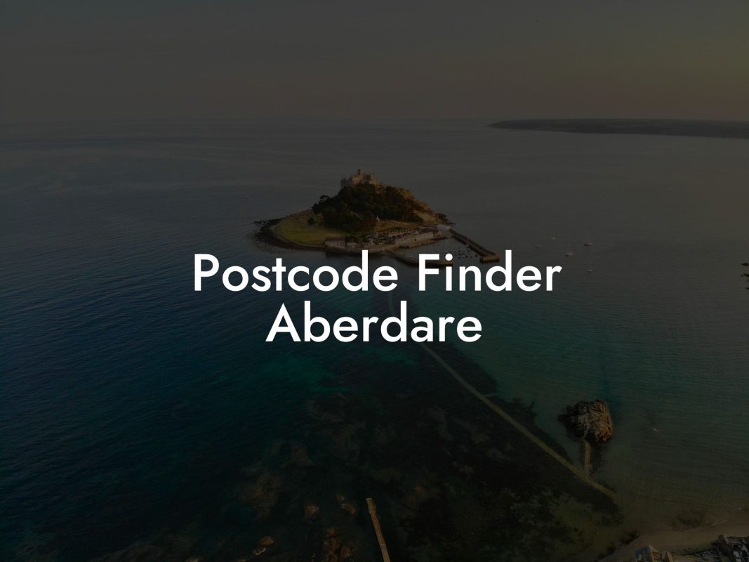 Postcode Finder Aberdare