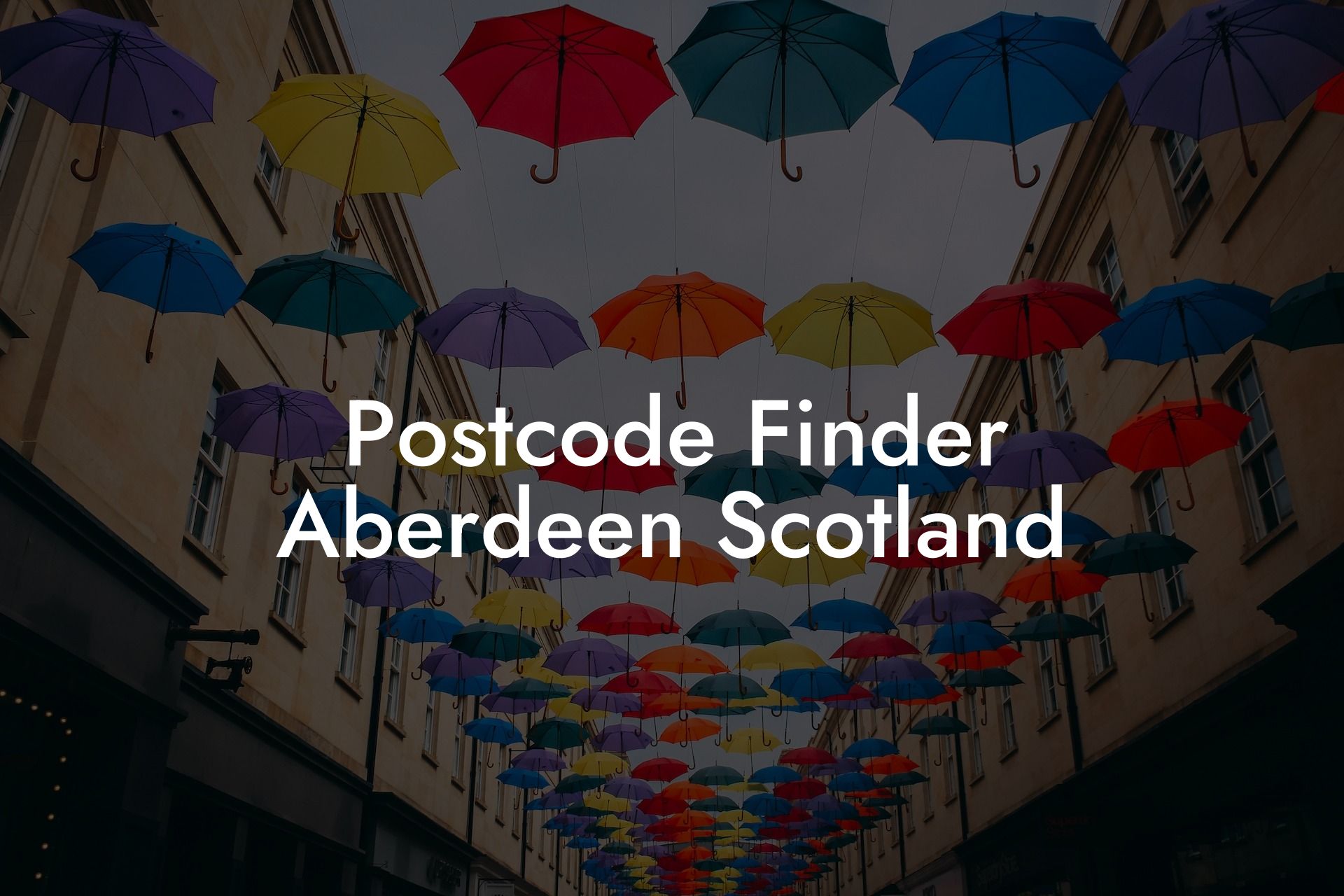 Postcode Finder Aberdeen Scotland