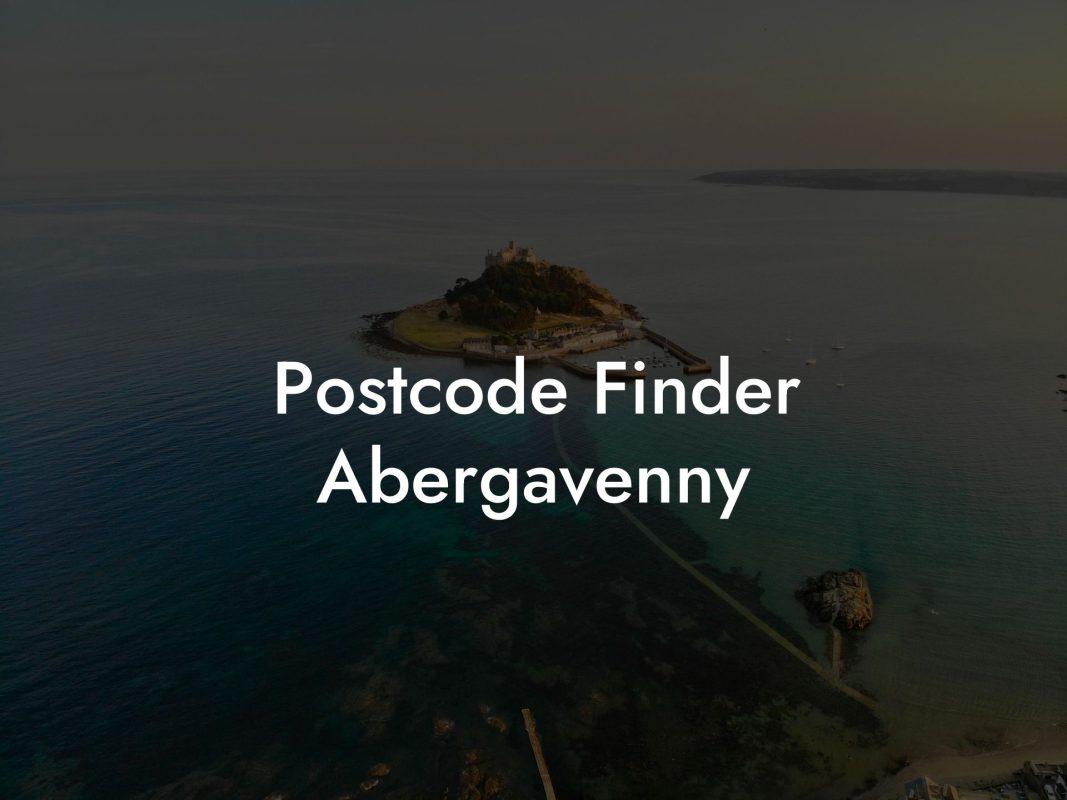 Postcode Finder Abergavenny