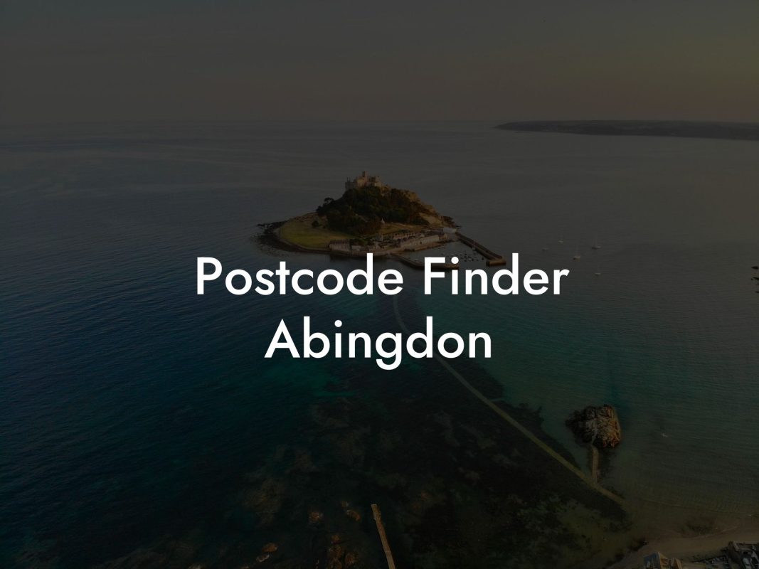 Postcode Finder Abingdon