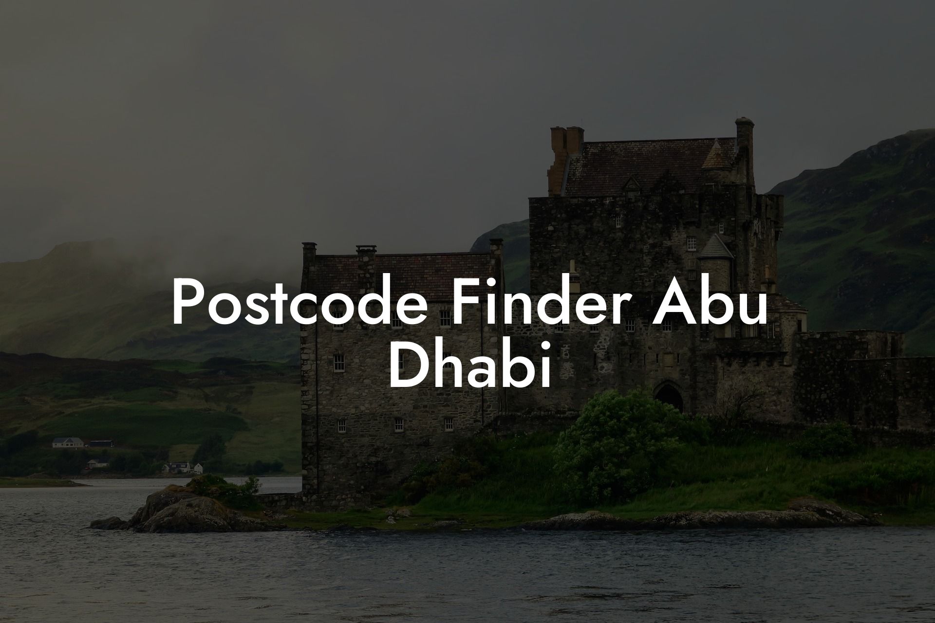 Postcode Finder Abu Dhabi