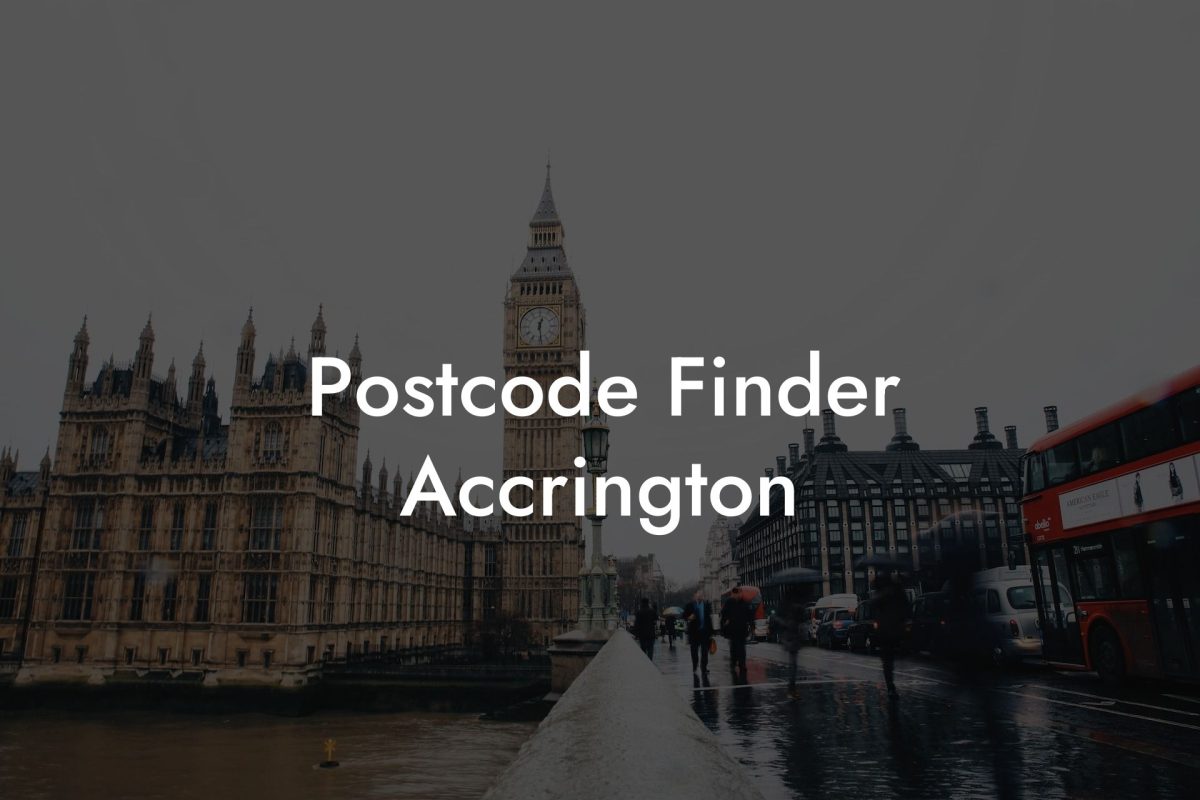 Postcode Finder Accrington