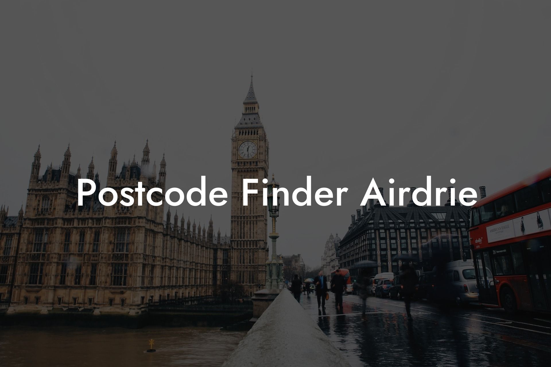 Postcode Finder Airdrie