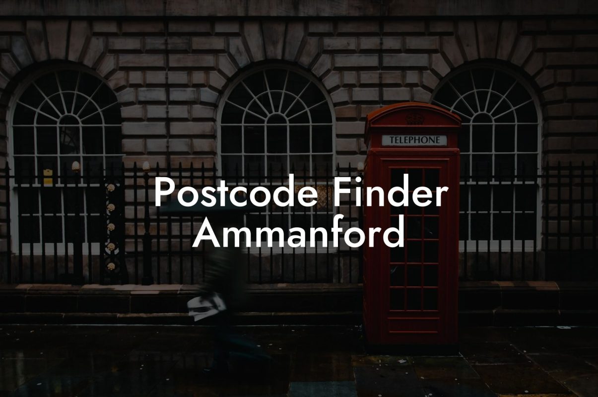 Postcode Finder Ammanford