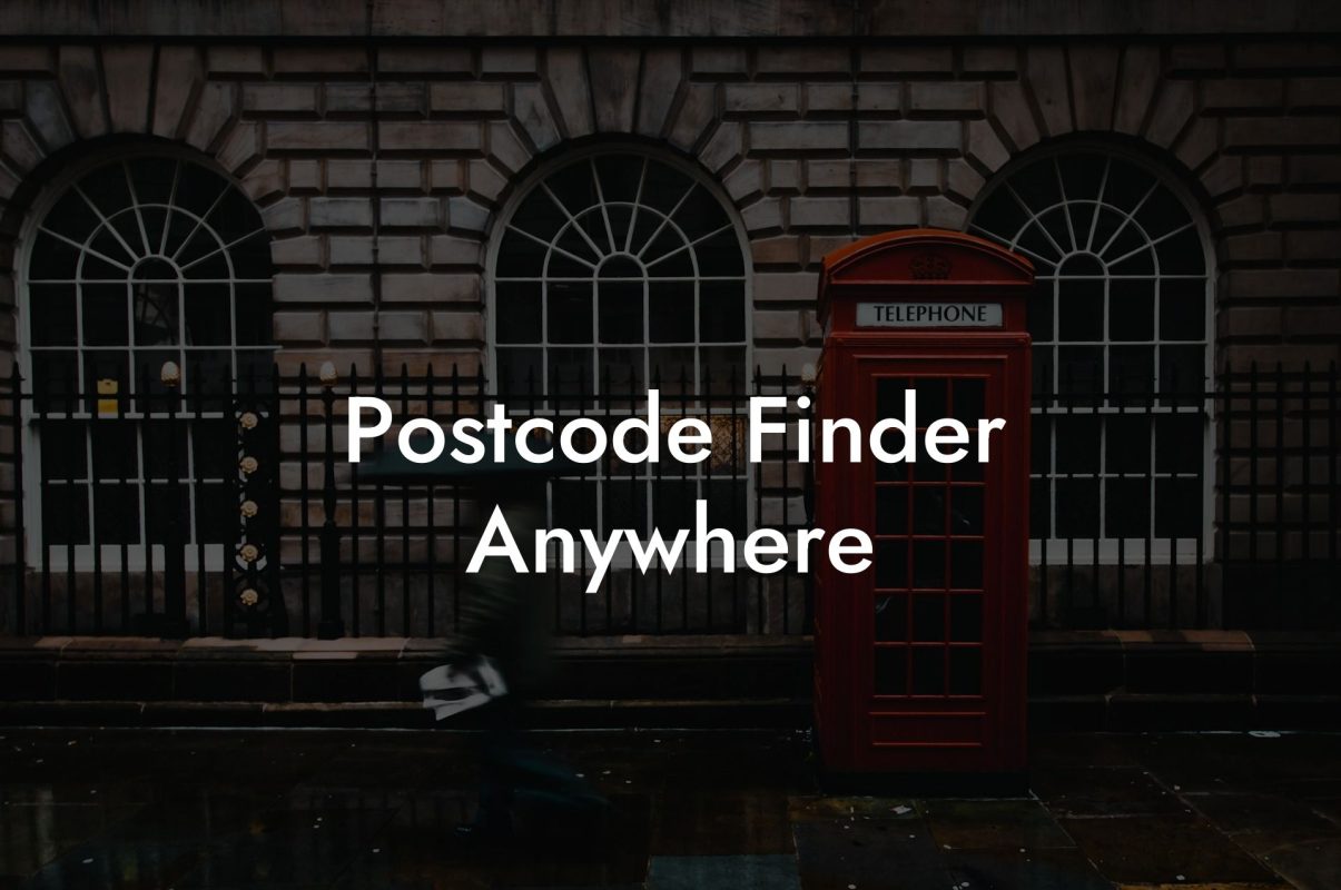 Postcode Finder Anywhere