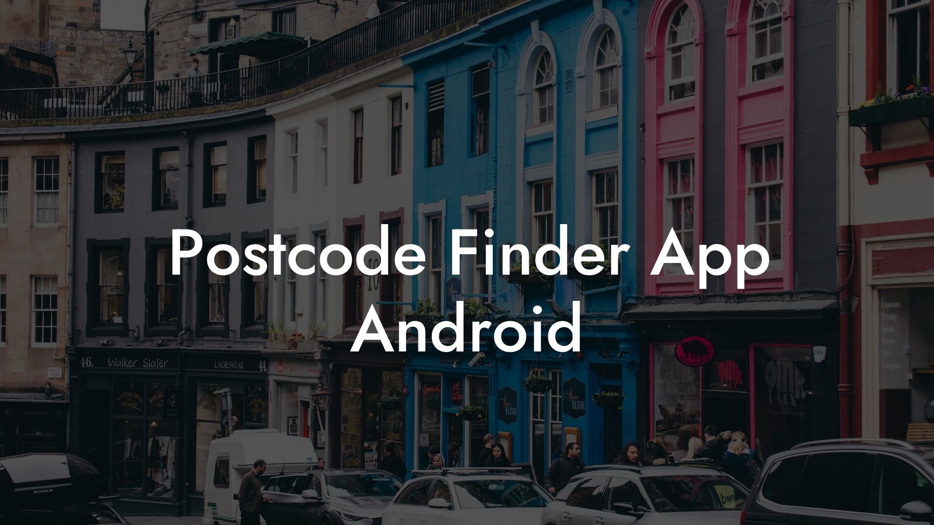 Postcode Finder App Android