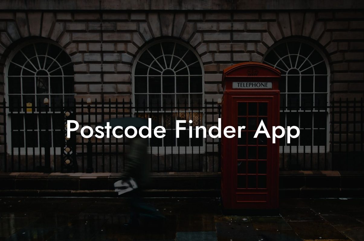 Postcode Finder App