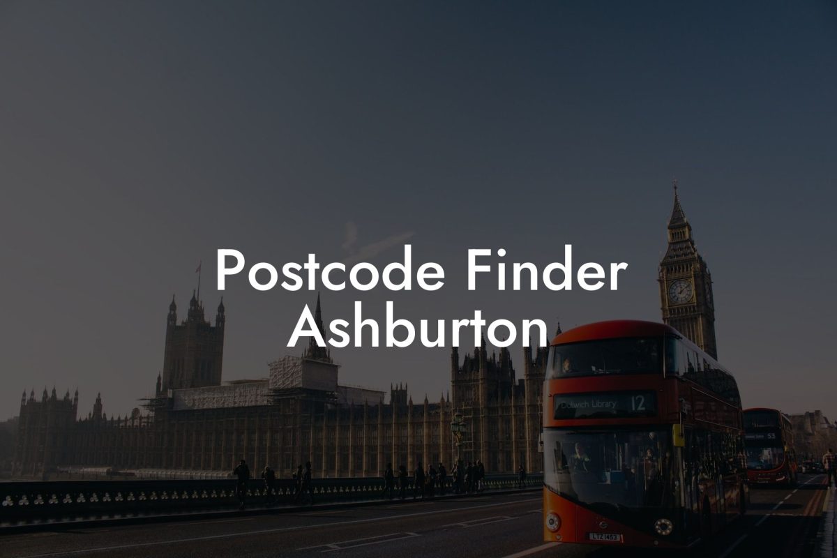 Postcode Finder Ashburton