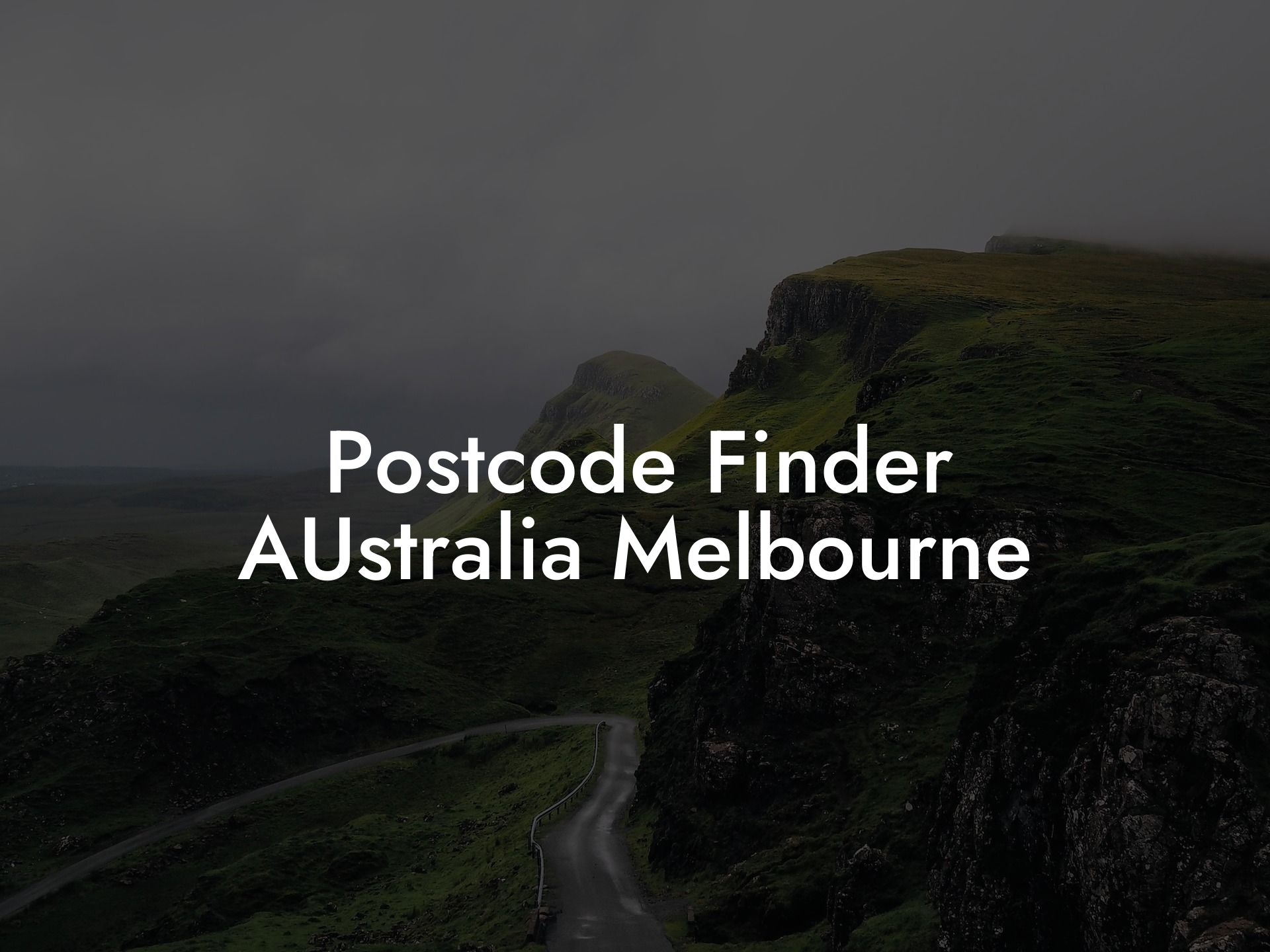 Postcode Finder AUstralia Melbourne