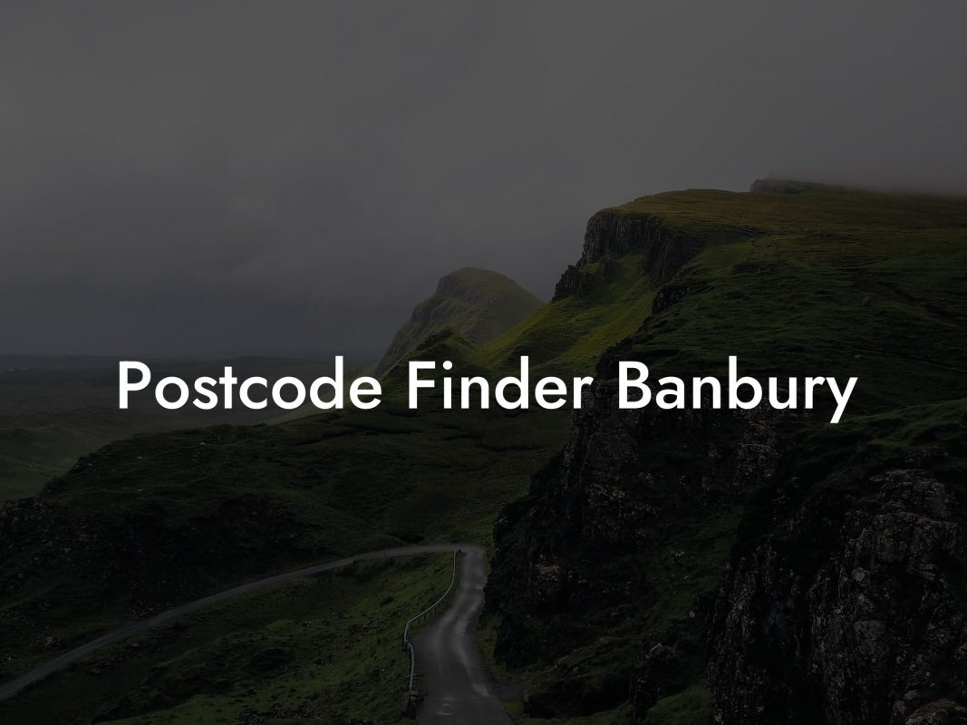 Postcode Finder Banbury