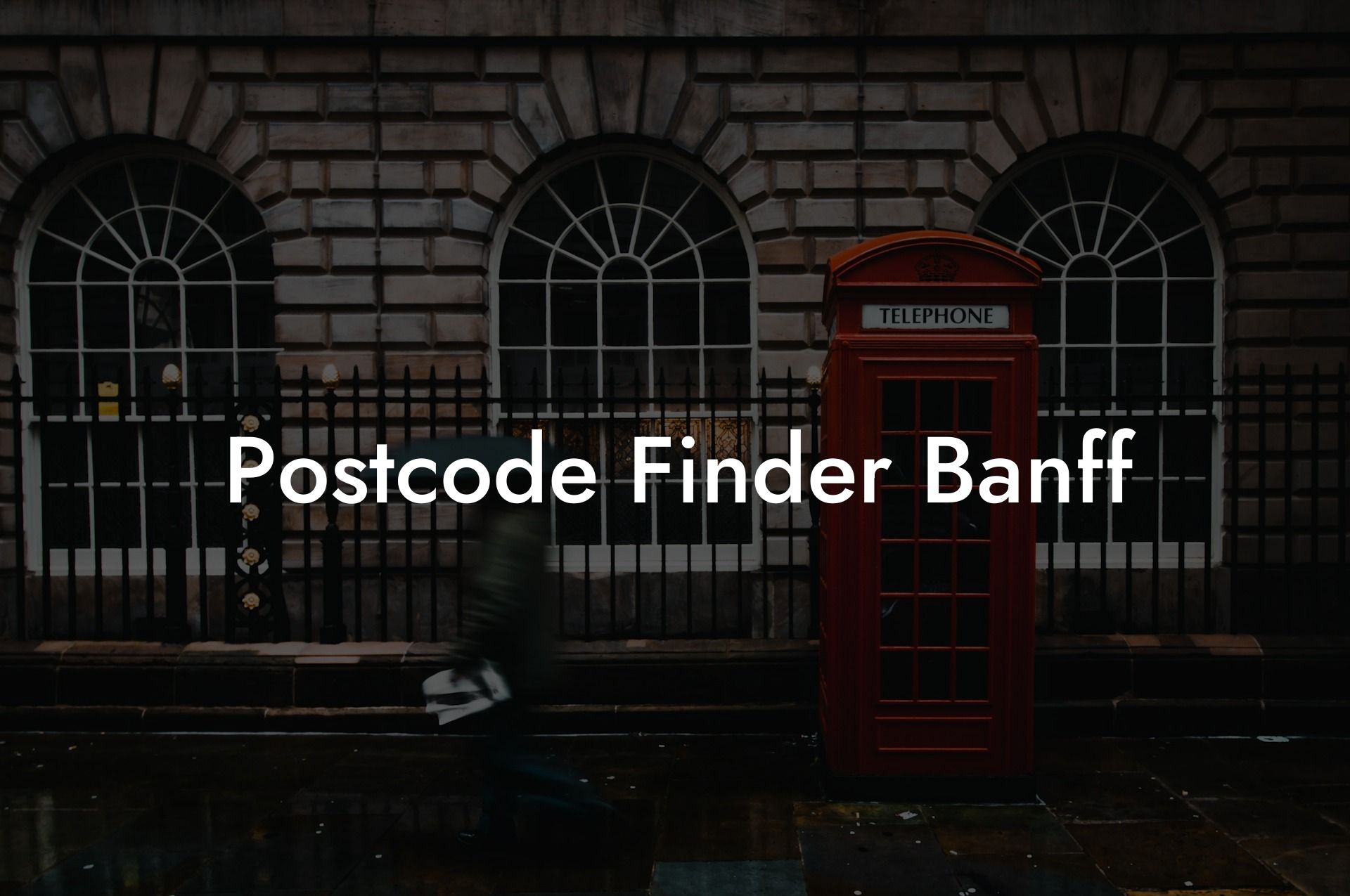 Postcode Finder Banff