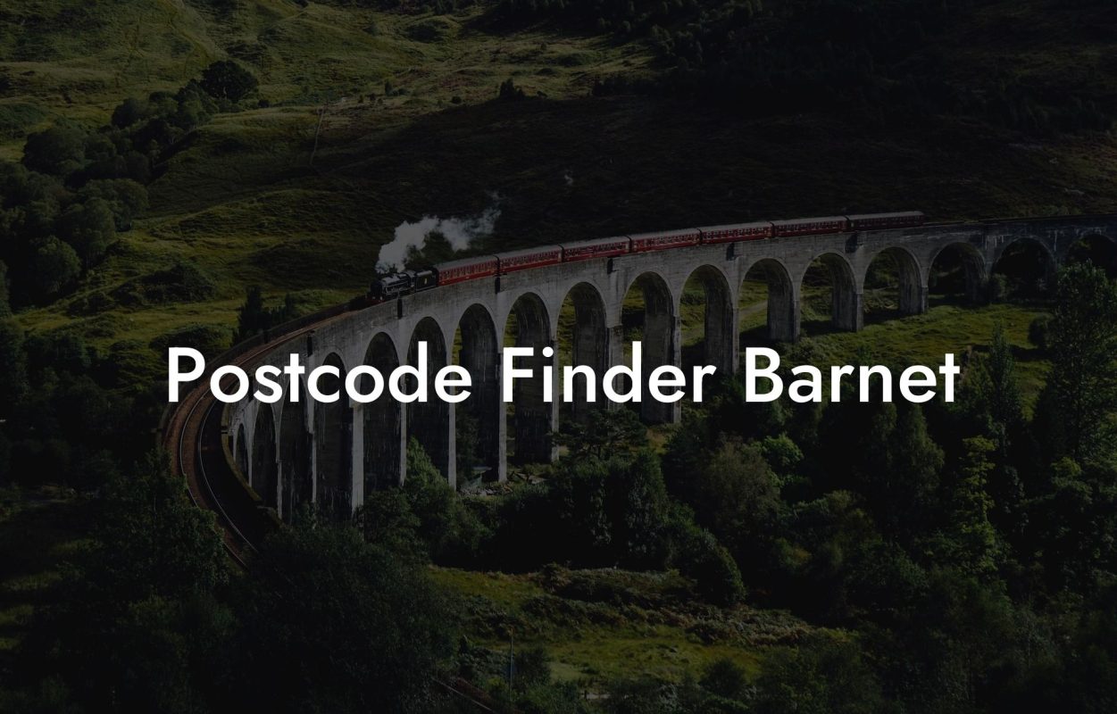 Postcode Finder Barnet