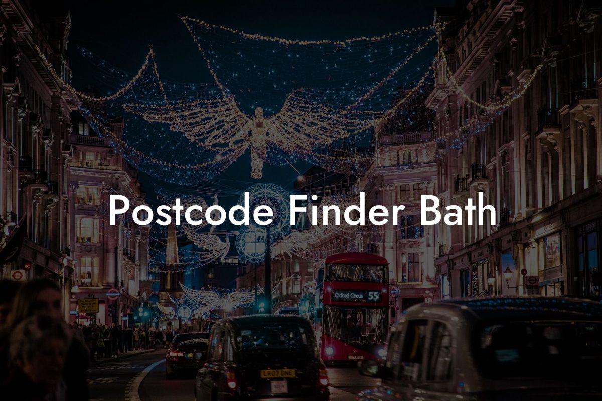 Postcode Finder Bath