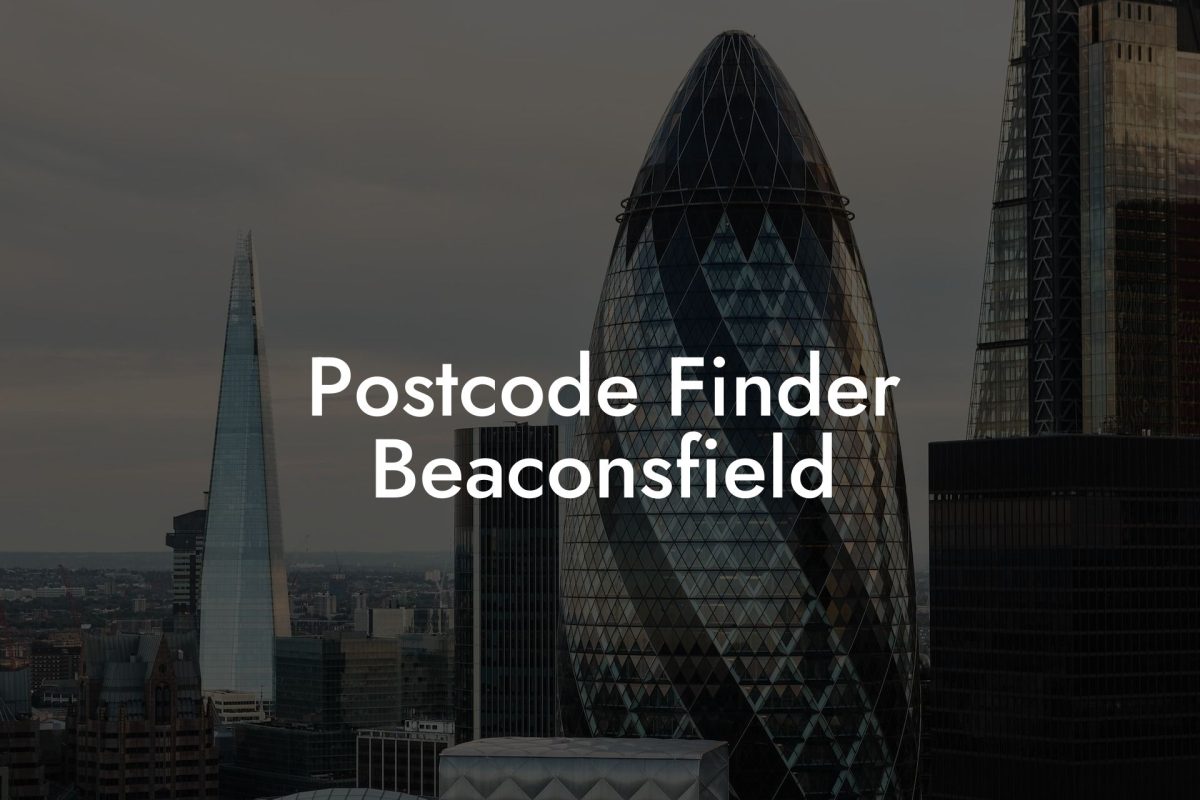 Postcode Finder Beaconsfield