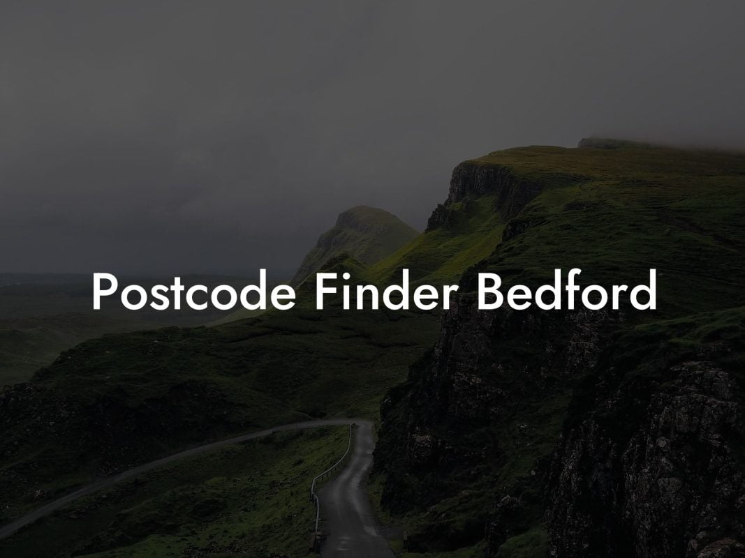 Postcode Finder Bedford