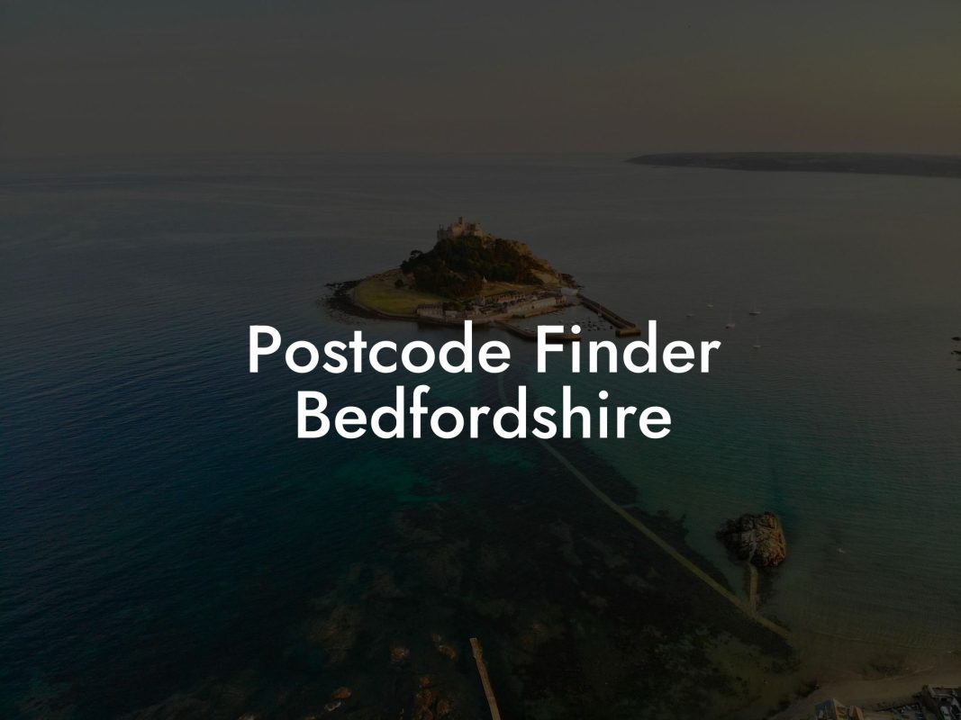 Postcode Finder Bedfordshire