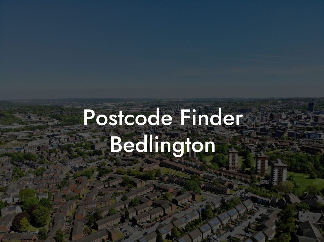 Postcode Finder Bedlington