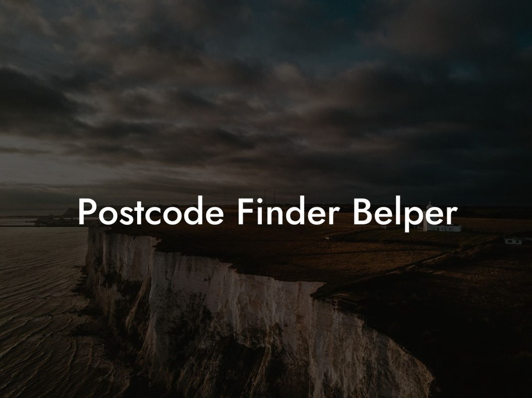 Postcode Finder Belper